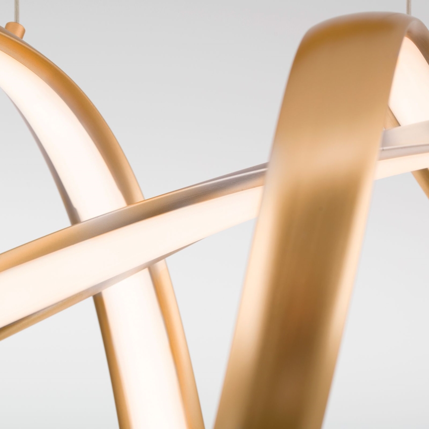 Dimbare LED hanglamp aan een koord CIRCUS LED/36W/230V goud