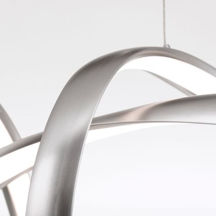 Dimbare LED hanglamp aan een koord CIRCUS LED/36W/230V zilver