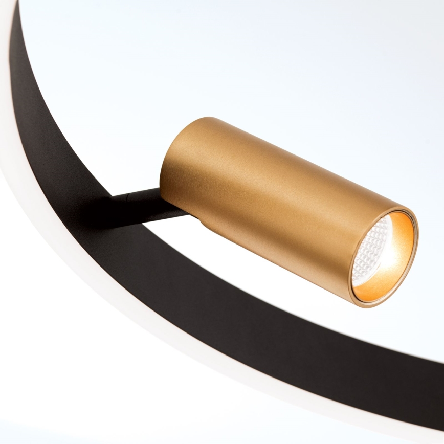 Dimbare LED hanglamp aan een koord BERLIN LED/50W/230V zwart/goud