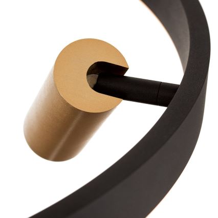 Dimbare LED hanglamp aan een koord BERLIN LED/50W/230V zwart/goud