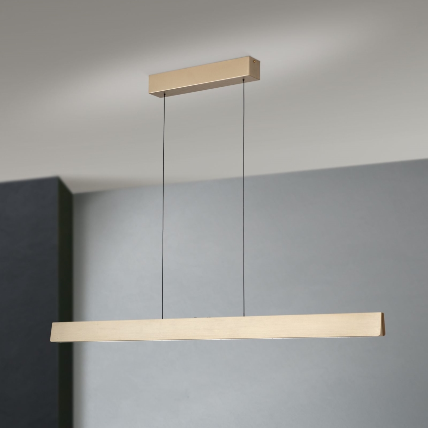 Dimbare LED hanglamp aan een koord TARA LED/44W/230V 2700/3800/4500/5700K goud