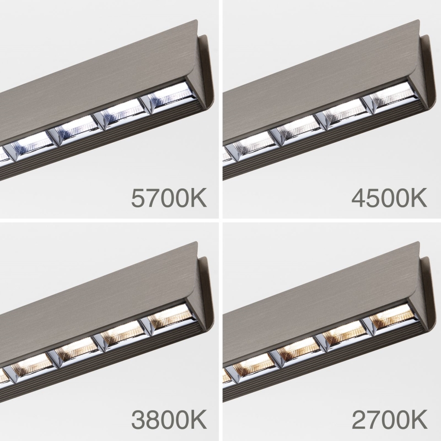 Dimbare LED hanglamp aan een koord TARA LED/44W/230V 2700/3800/4500/5700K mat chroom
