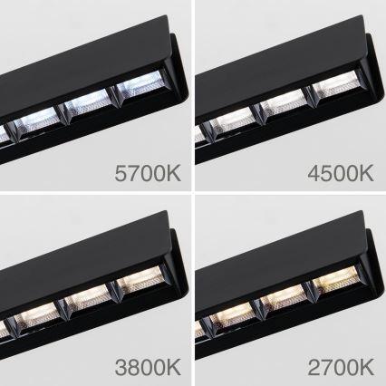Dimbare LED hanglamp aan een koord TARA LED/44W/230V 2700/3800/4500/5700K zwart