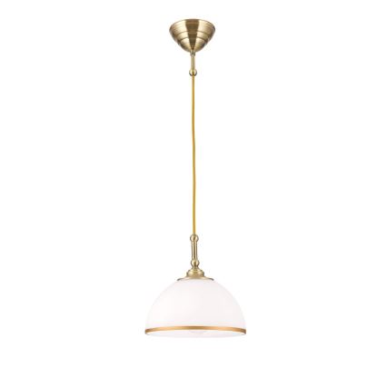 Hanglamp aan een koord OLD LAMP 1xE27/40W/230V wit/messing