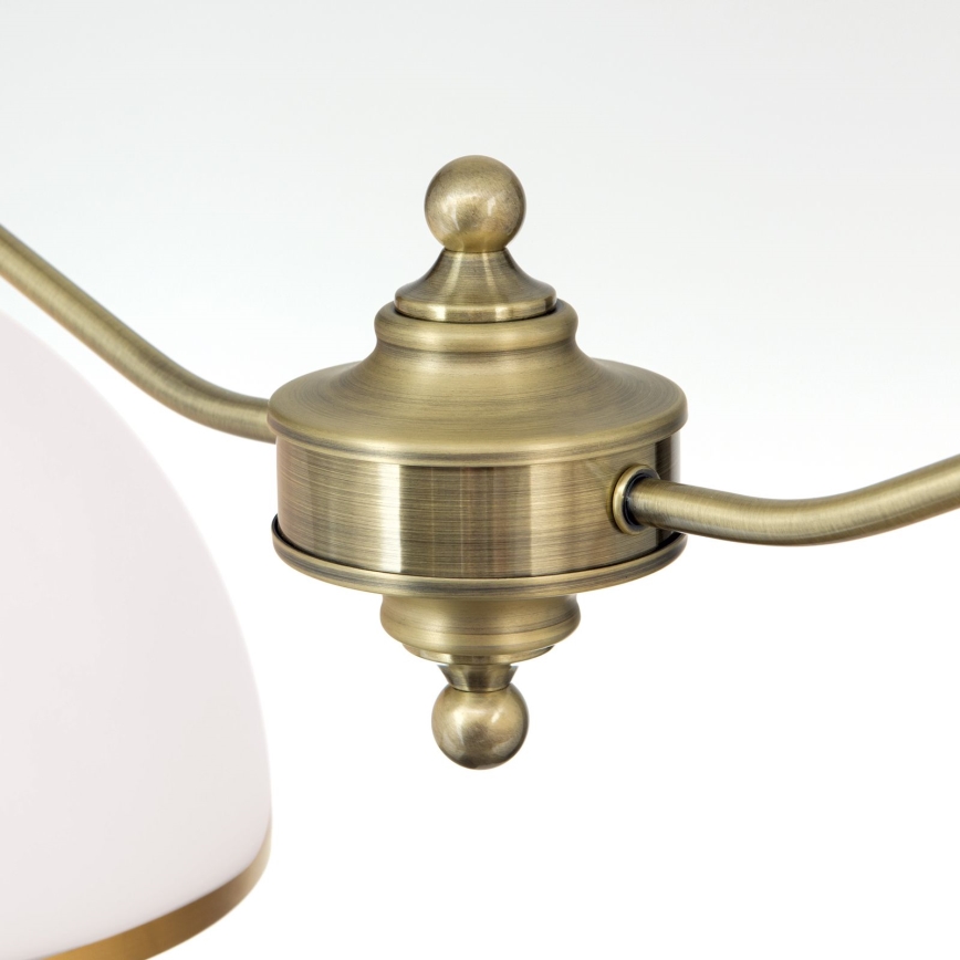 Hanglamp aan een ketting OLD LAMP 2xE27/40W/230V wit/messing