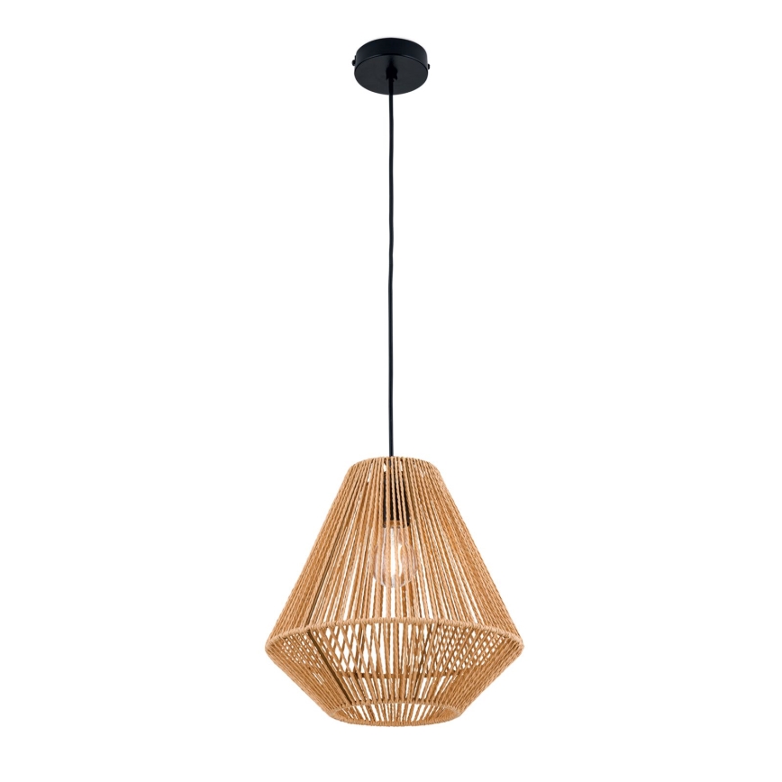 Suspension filaire JUNGLE 1xE27/40W/230V d. 31 cm chanvre