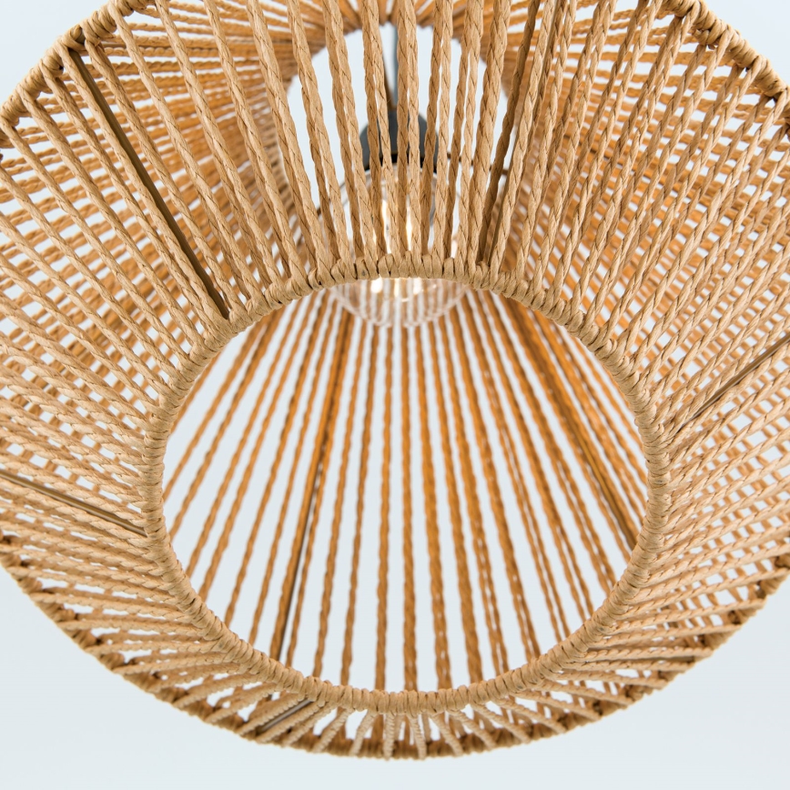 Suspension filaire JUNGLE 1xE27/40W/230V d. 31 cm chanvre