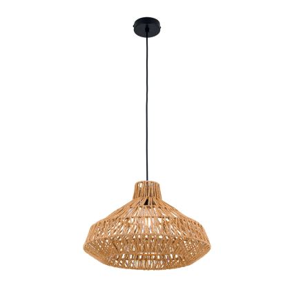 Hanglamp aan een koord BASKET 1xE27/40W/230V diameter 40 cm hennep