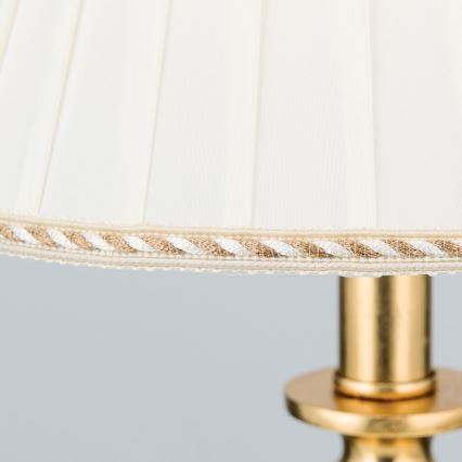 Tafellamp FONSA 1xE27/60W/230V 61 cm wit/goud