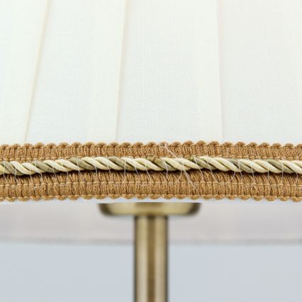 Lampe de table TONIA 1xE27/60W/230V d. 25 cm blanc/bronze