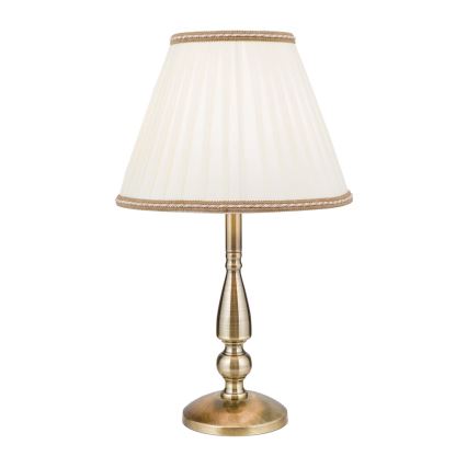 Lampe de table TONIA 1xE27/60W/230V d. 30 cm blanc/bronze