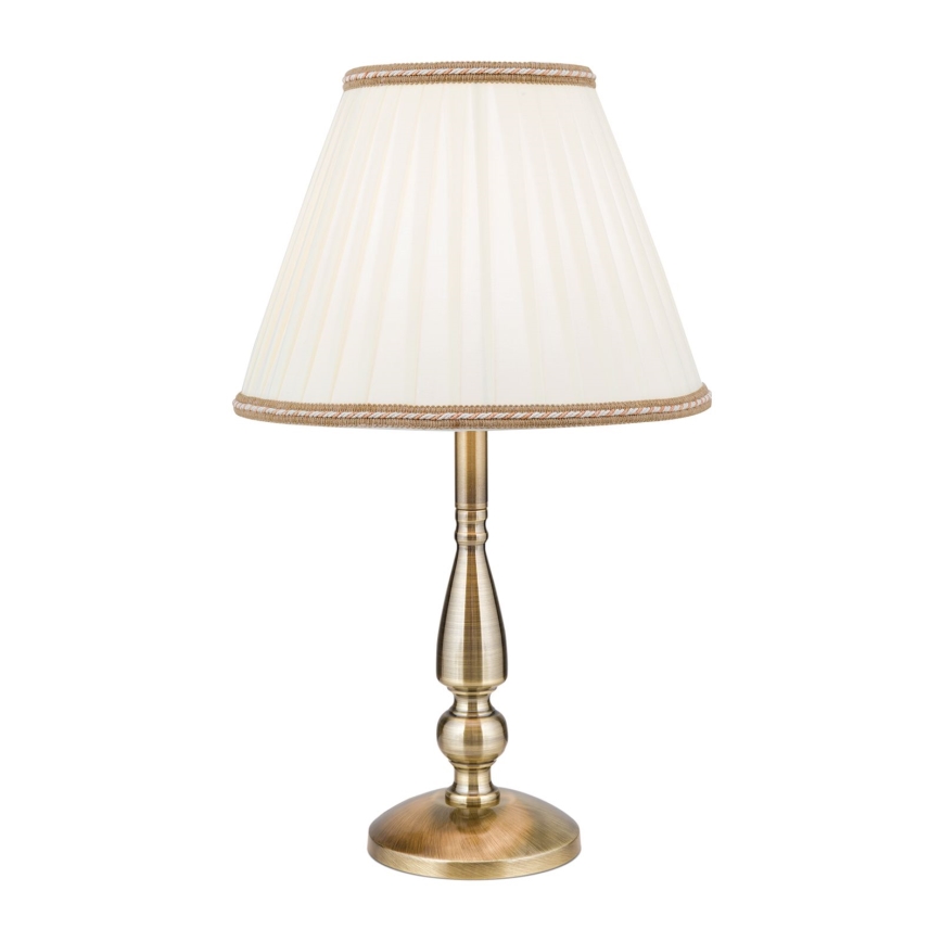 Lampe de table TONIA 1xE27/60W/230V d. 30 cm blanc/bronze