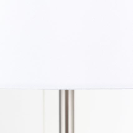 Lampe de table avec port USB LUDWIG 1xE27/40W/230V 50 cm blanc/chrome mat