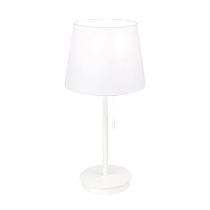 Lampe de table avec port USB LUDWIG 1xE27/40W/230V 50 cm blanc