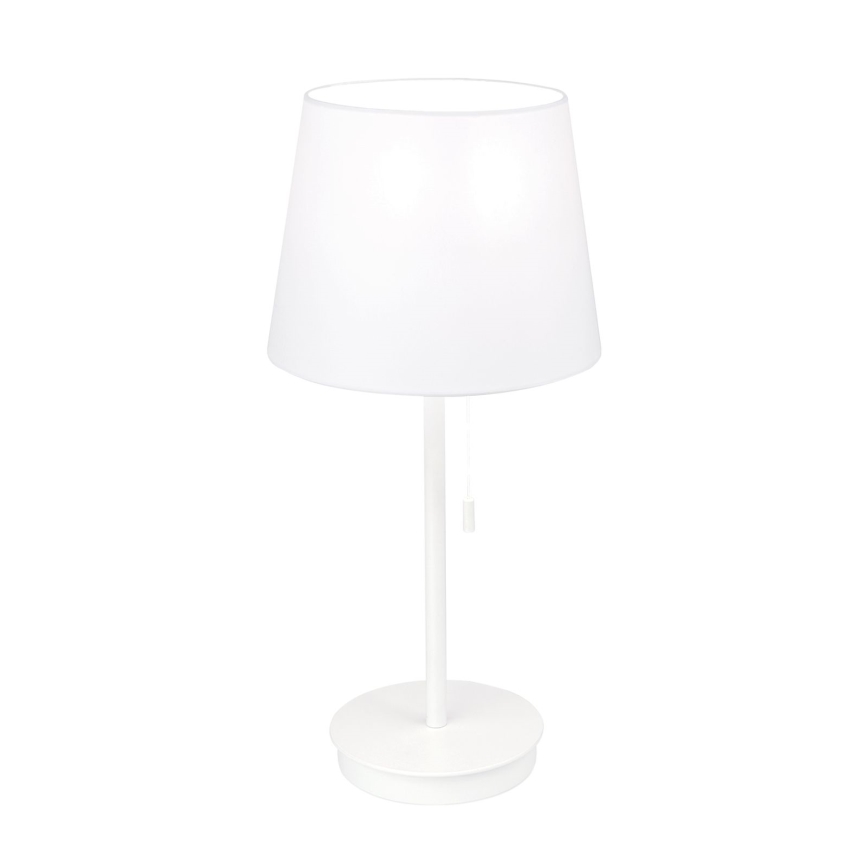 Lampe de table avec port USB LUDWIG 1xE27/40W/230V 50 cm blanc