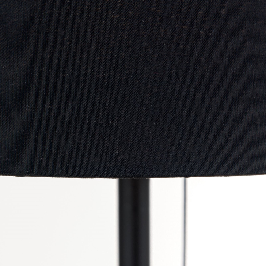 Lampe de table avec port USB LUDWIG 1xE27/40W/230V 50 cm noir