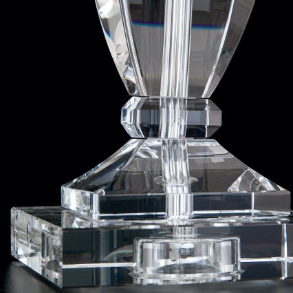 Kristallen tafellamp POKAL 1xE27/60W/230V wit/doorzichtig