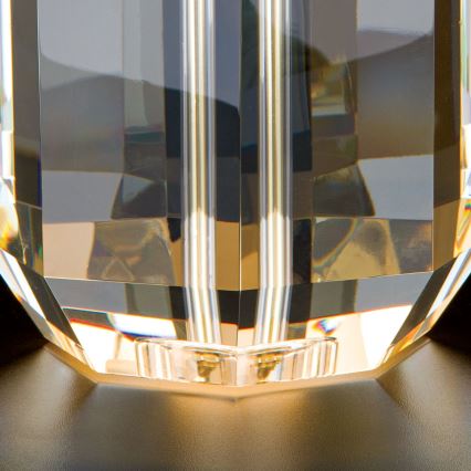 Kristallen tafellamp ALEXIS 1xE27/60W/230V crème/goud/doorzichtig