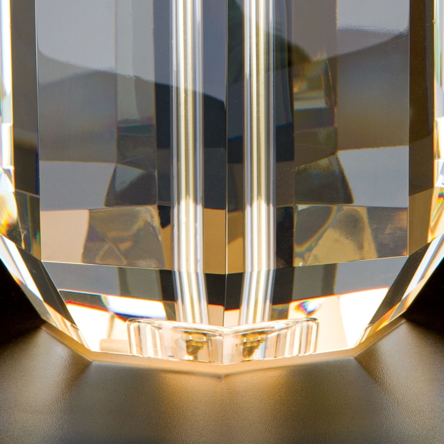 Kristallen tafellamp ALEXIS 1xE27/60W/230V crème/goud/doorzichtig