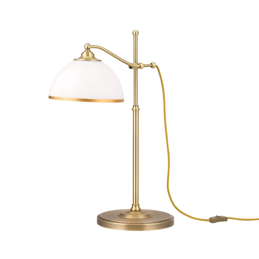 Lampe de table OLD LAMP 1xE27/40W/230V 65 cm blanc/laiton