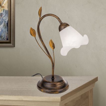 Lampe de table SISI 1xE14/40W/230V bronze/patine