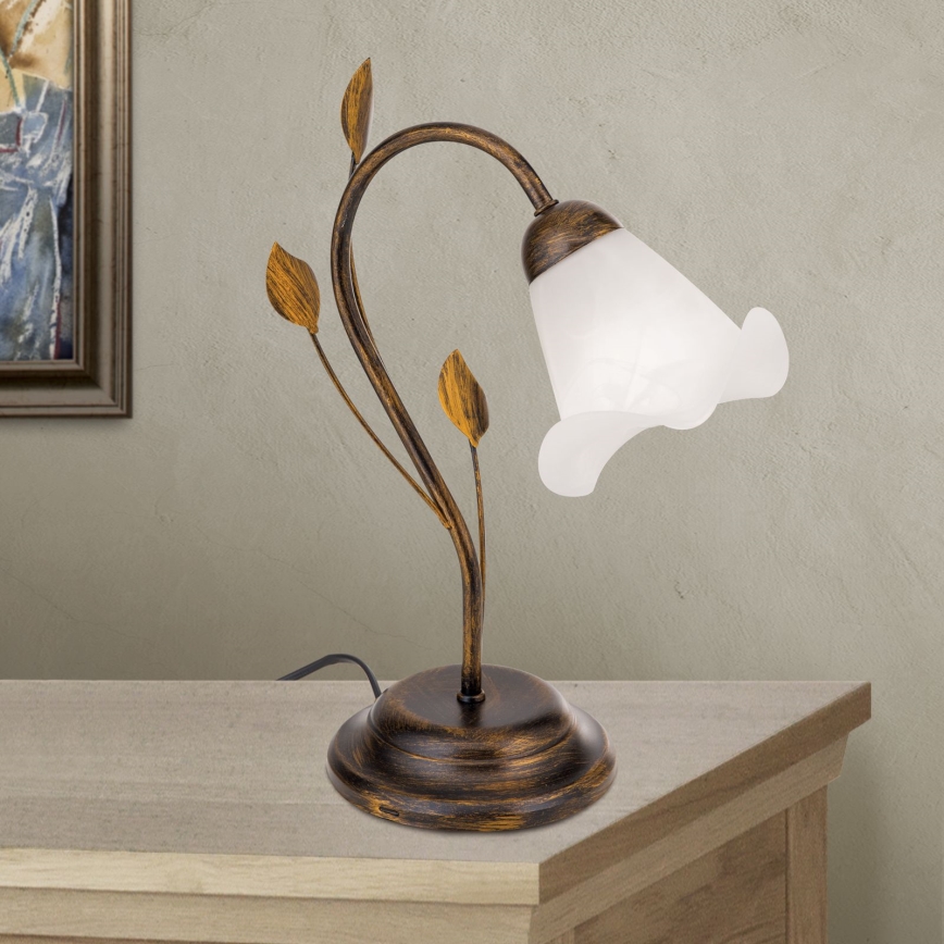 Lampe de table SISI 1xE14/40W/230V bronze/patine