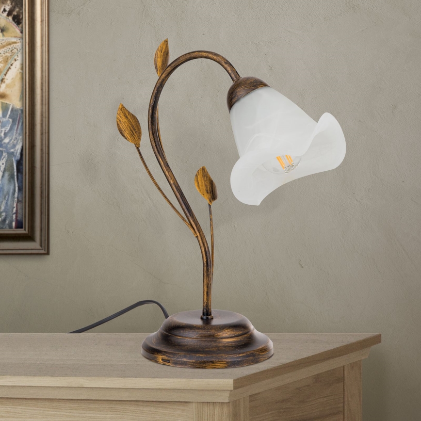 Lampe de table SISI 1xE14/40W/230V bronze/patine