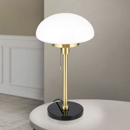 Tafellamp SPARTA 1xE27/40W/230V goud/zwart