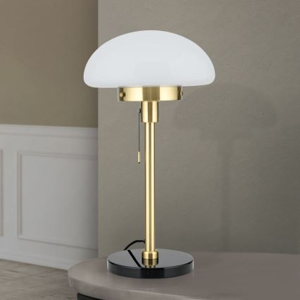 Tafellamp SPARTA 1xE27/40W/230V goud/zwart