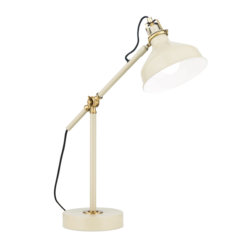 Tafellamp SCHILLER 1xE27/40W/230V crème/brons