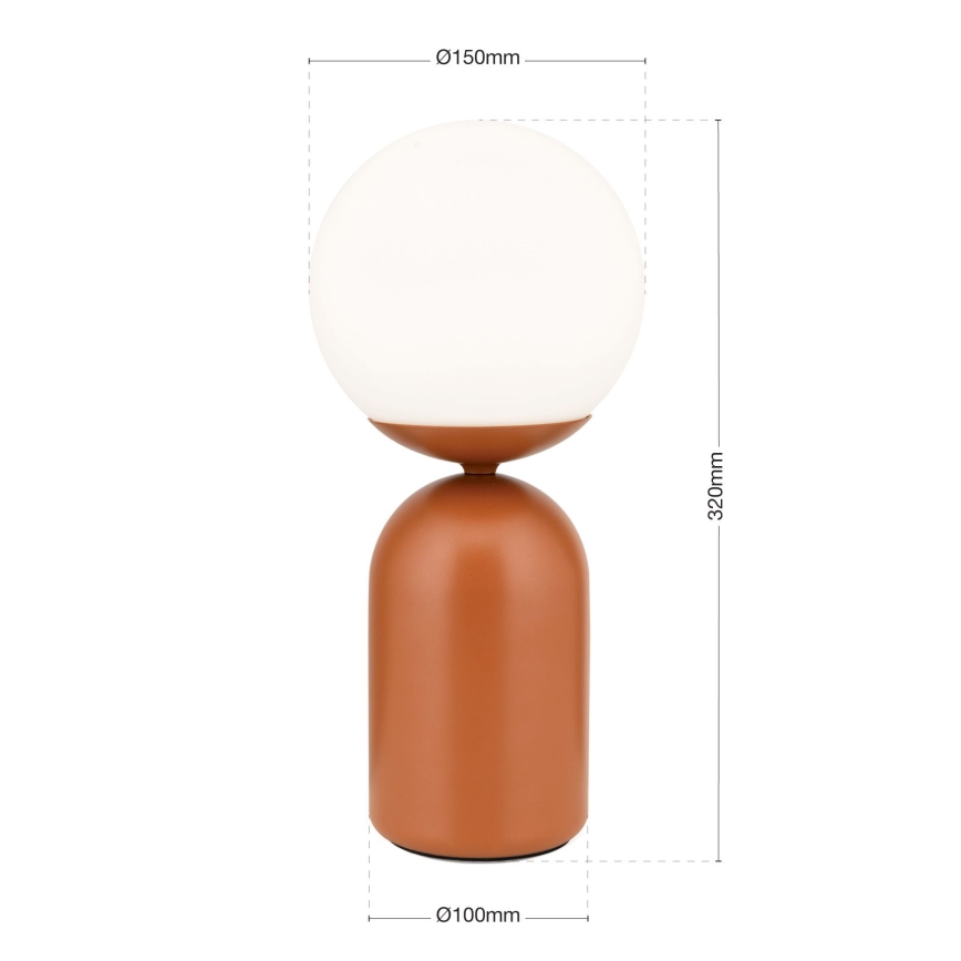 Lampe de table STANLEY 1xE14/25W/230V céramique/marron