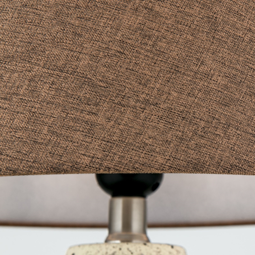 Tafellamp MASAI 1xE27/40W/230V keramiek bruin/beige
