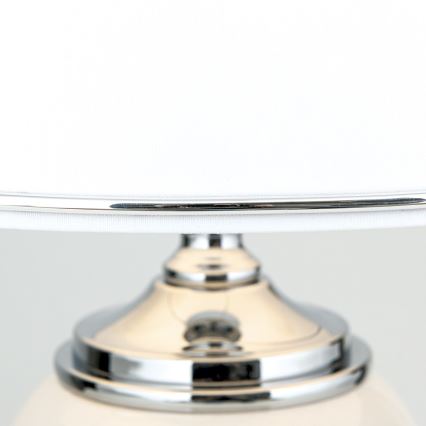 Lampe de table OVUM 1xE27/40W/230V 48 cm céramique blanc/chrome brillant