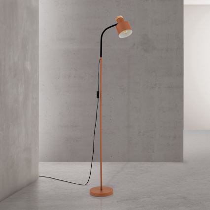 Lampadaire GILI 1xE27/40W/230V, coloris brique