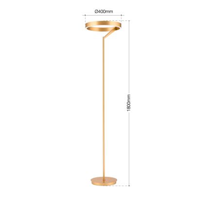 Lampadaire LED dimmable KOLK LED/40W/230V 2700/4000K doré