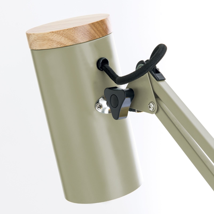 Lampe de table à pince GILI 1xE27/40W/230V verte