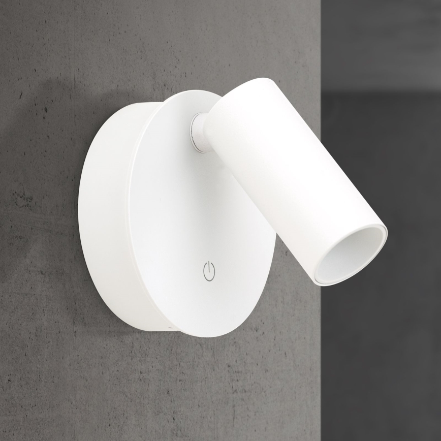 Spot mural tactile LED dimmable rechargeable LUXY LED/1W/5V 2200 mAh 2700/3000/4000K blanc