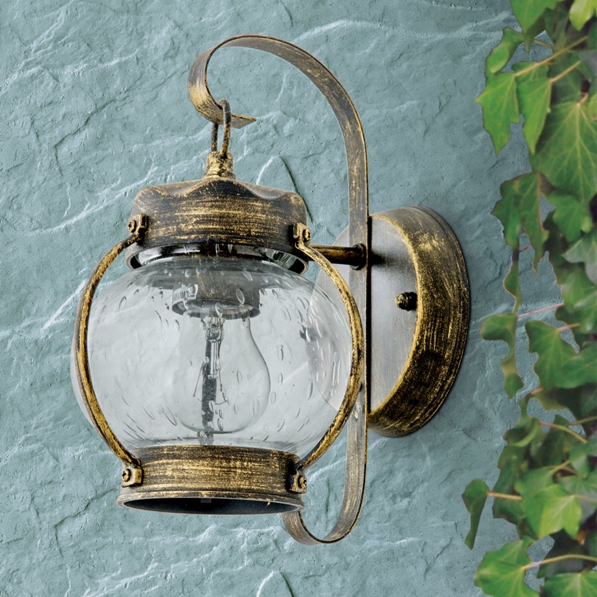 Applique murale extérieure TAVERNA 1xE27/60W/230V IP23 bronze/patiné