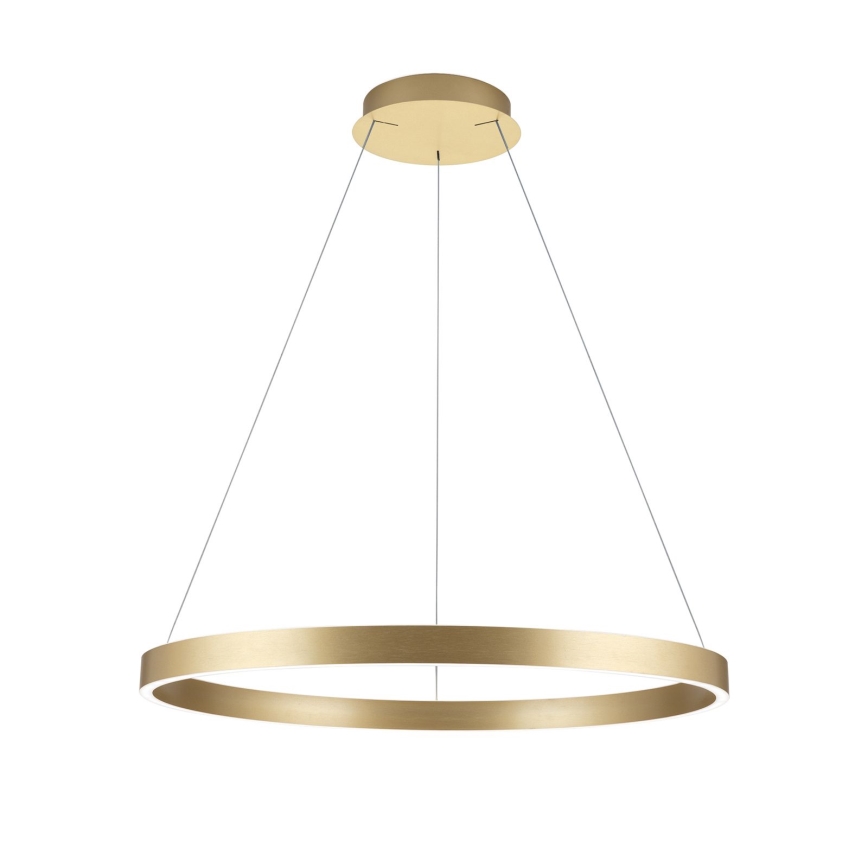 dimbare LED-kroonluchter met kabelophanging KOLK LED/80W/230V 2700/3000/4000K Ø 80 cm goudkleurig