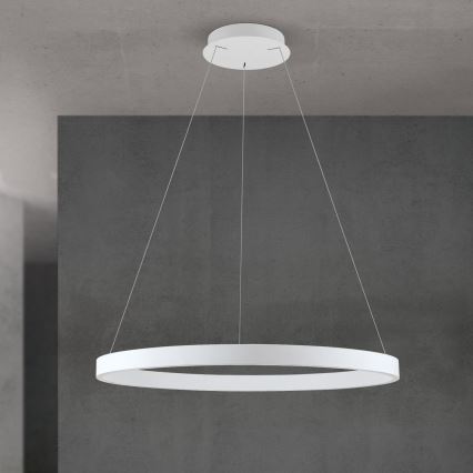 dimbare LED-hanglamp aan een kabel KOLK LED/80W/230V 2700/3000/4000K Ø 80 cm wit