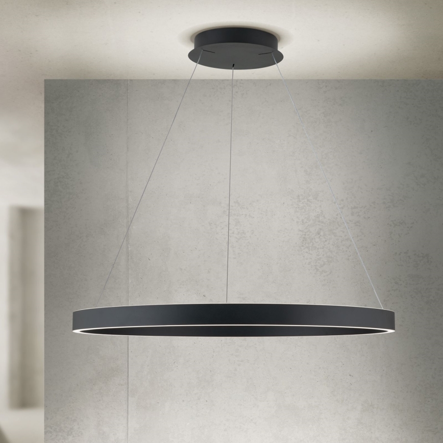 LED-dimbare hanglamp met kabelophanging KOLK LED/80W/230V 2700/3000/4000K Ø 80 cm zwart