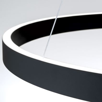 LED-dimbare hanglamp met kabelophanging KOLK LED/80W/230V 2700/3000/4000K Ø 80 cm zwart