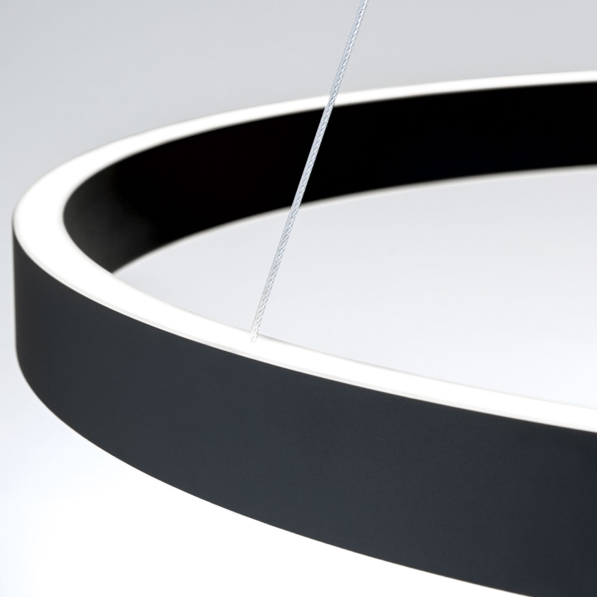 LED-dimbare hanglamp met kabelophanging KOLK LED/80W/230V 2700/3000/4000K Ø 80 cm zwart