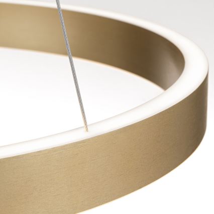 LED dimbare pendellamp aan kabel KOLK LED/60W/230V 2700/3000/4000K Ø 60 cm goud