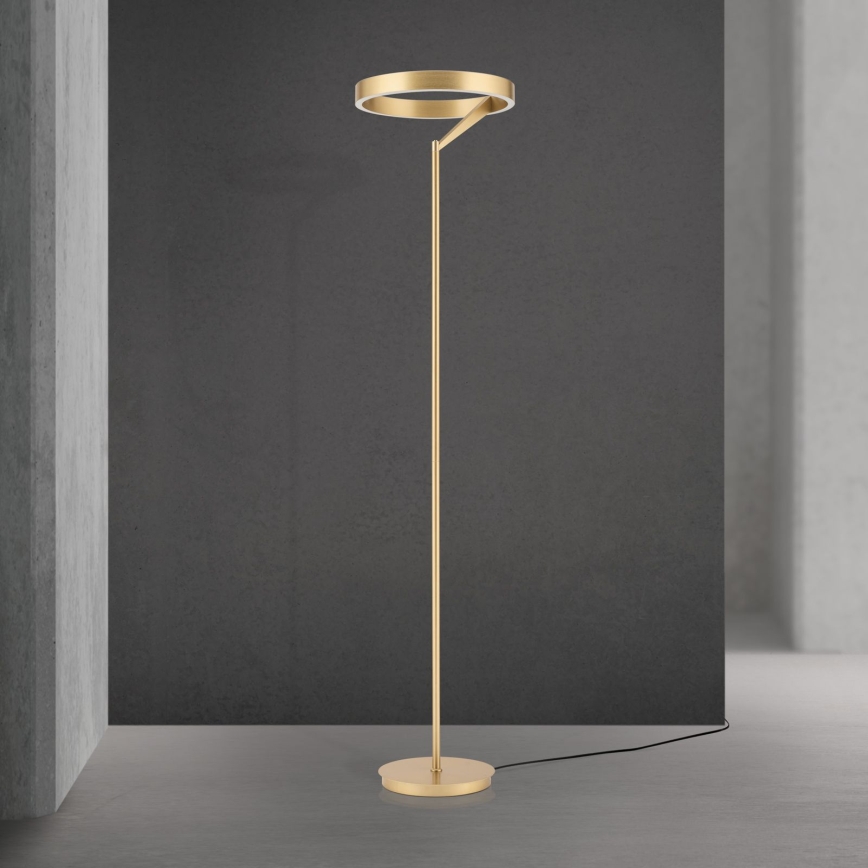 Dimbare LED-vloerlamp KOLK LED/40W/230V 2700/4000K goudkleurig