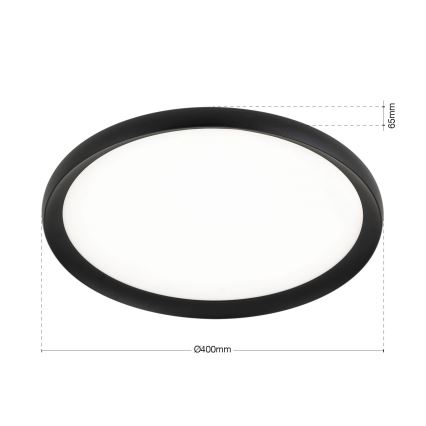 LED plafondlamp KANT LED/30W/230V 2700/3000/4000K Ø 40 cm zwart