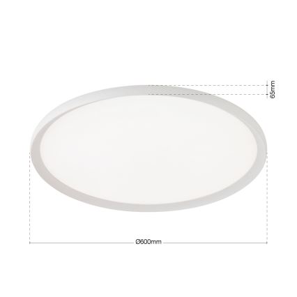 LED plafondlamp KANT LED/50W/230V 2700/3000/4000K Ø 60 cm wit
