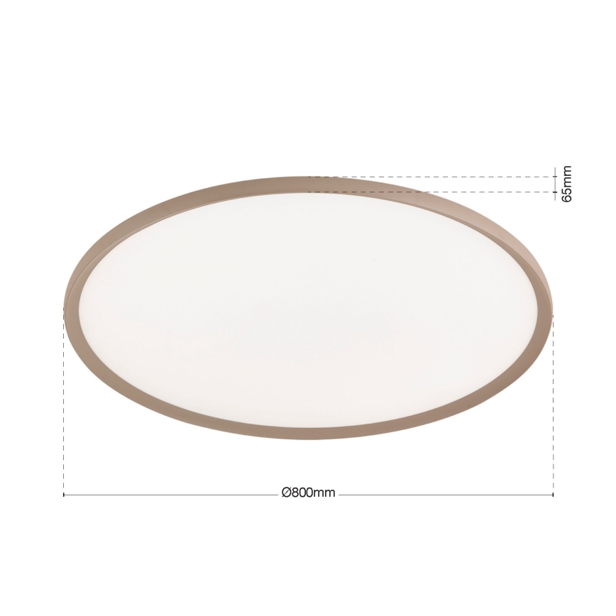 LED-plafondlamp KANT LED/66W/230V 2700/3000/4000K Ø 80 cm beige