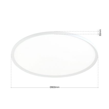 LED-plafondlamp KANT LED/66W/230V 2700/3200/4000K Ø 80 cm wit