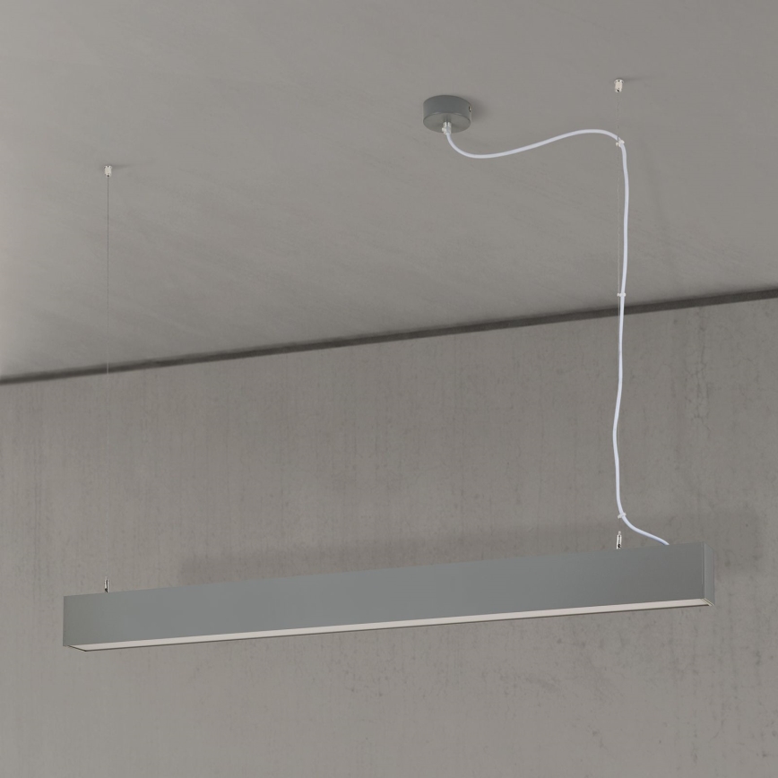 Luminaire LED plafond/suspension 2 en 1 PALKKI LED/38W/230V 3000/4000/5000K gris
